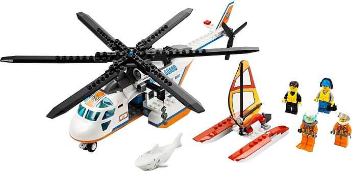 LEGO City 60013 Helikopter straży przybrzeżnej. klocki LEGO LEGO City 60013 Helikopter straży przybrzeżnej
