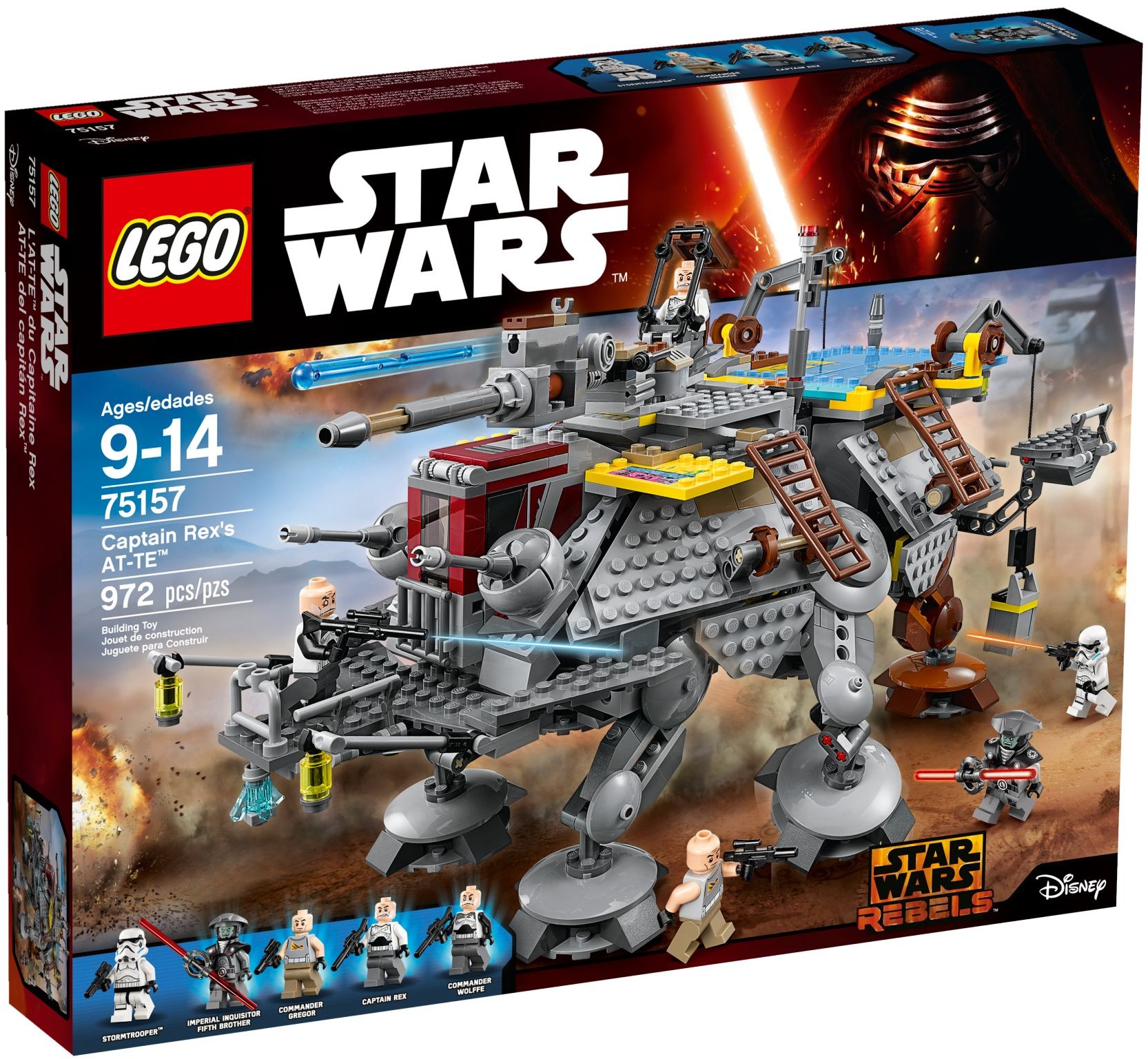 LEGO 75157 Star Wars AT-TE kapitana Rexa