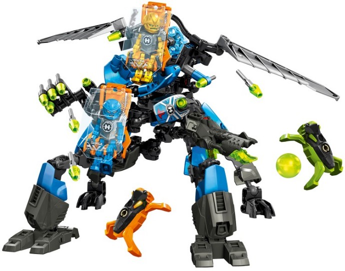 LEGO 44028 Hero Factory Maszyna bojowa SURGE'A i ROCKI klocki lego LEGO 44028 Hero Factory Maszyna bojowa SURGE'A i ROCKI