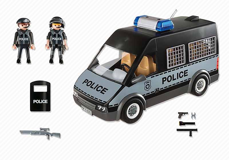 PLAYMOBIL 6043 Samochód brygady policyjnej ze światłem i dźwiękiem