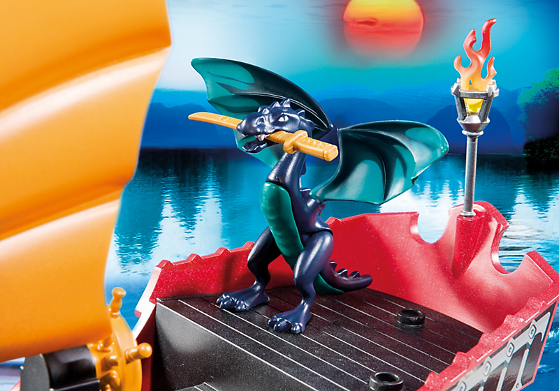 PLAYMOBIL 5481 Smoczy statek wojenny