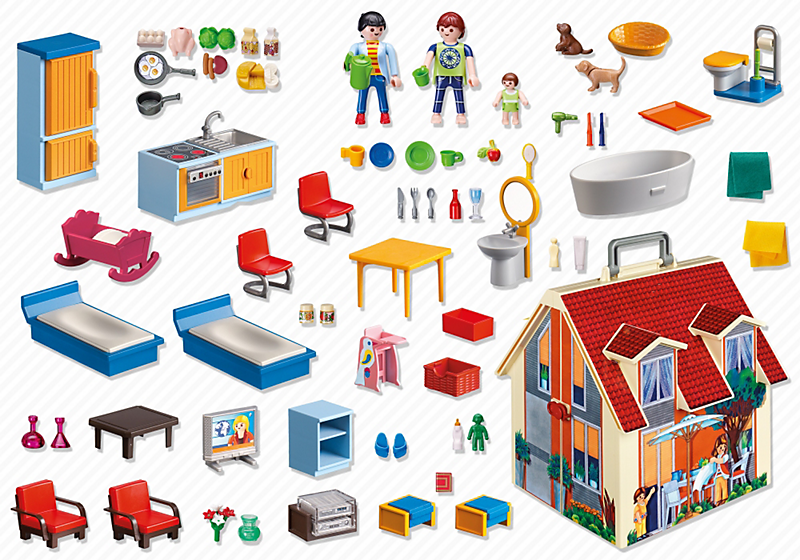 PLAYMOBIL 5167 Nowy przenośny domek dla lalek