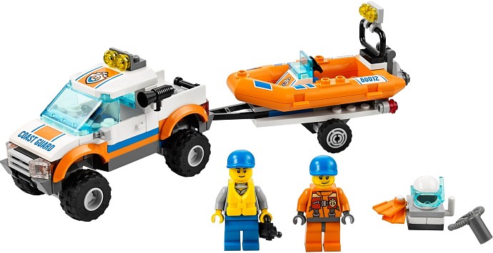 LEGO City 60012 Wóz terenowy i łódz nurków klocki LEGO LEGO City 60012 Wóz terenowy i łódz nurków