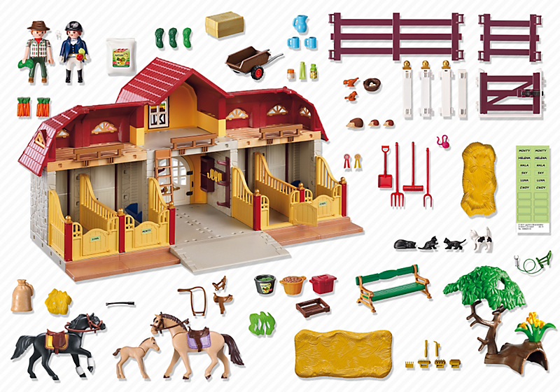 PLAYMOBIL 5221 Duża stadnina koni z boksami stajennymi