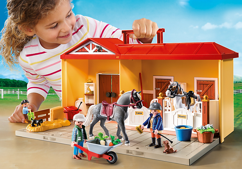 PLAYMOBIL 5348 Nowa przenośna stajnia