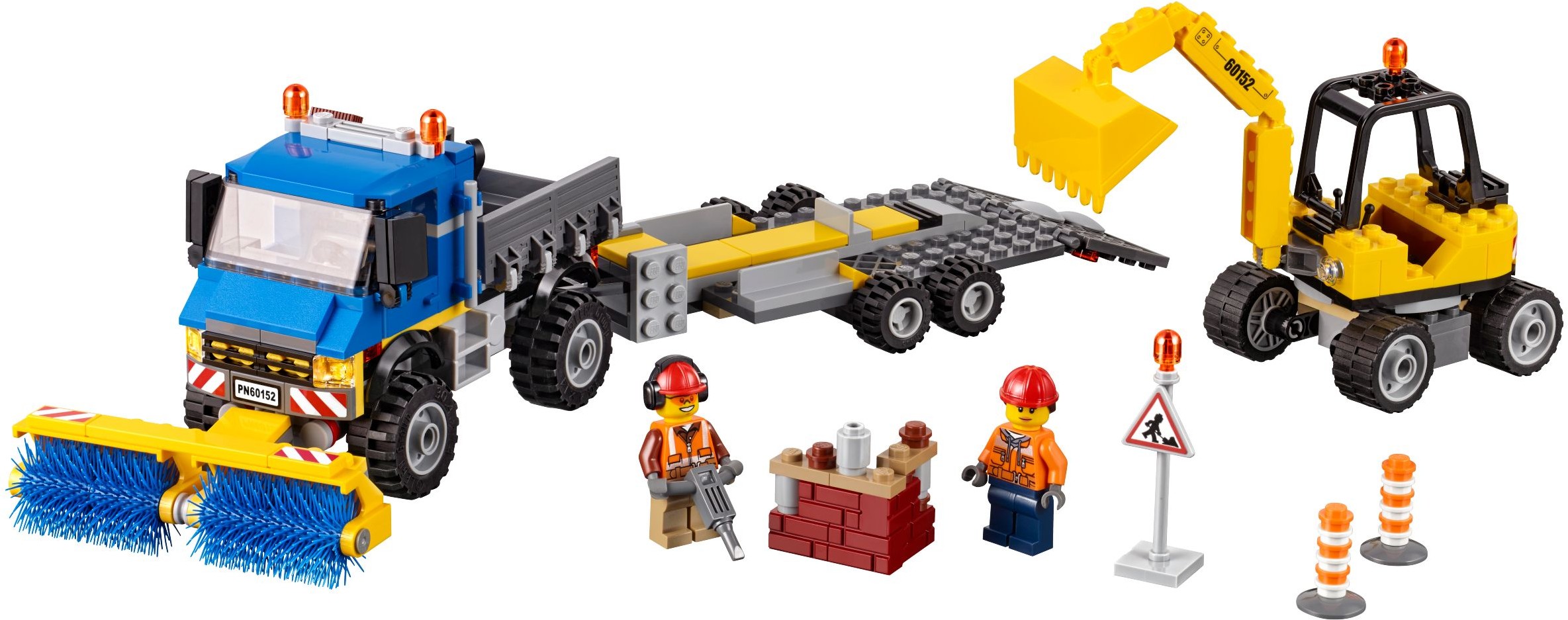 LEGO 60152 City Zamiatacz ulic i koparka