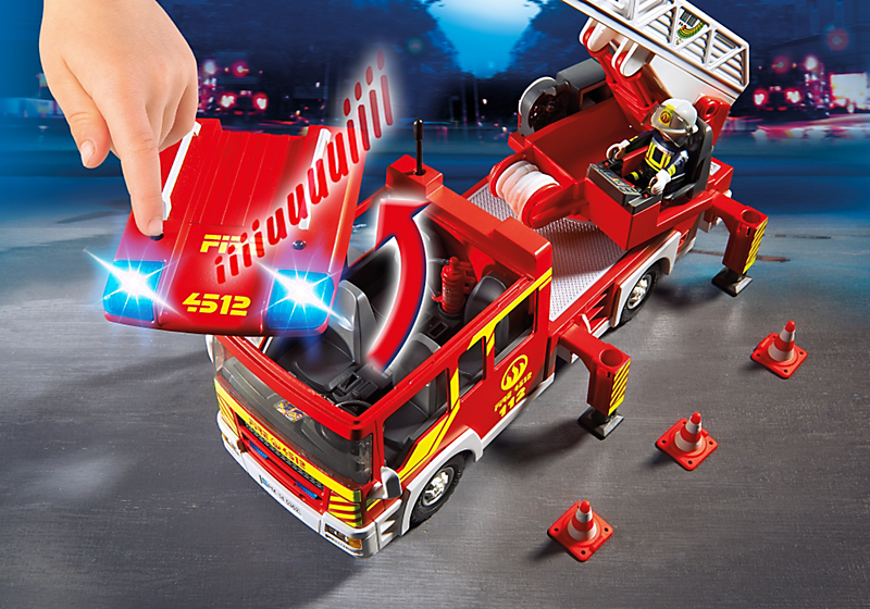 PLAYMOBIL 5362 Samochód strażacki z drabiną, światłem i dźwiękiem