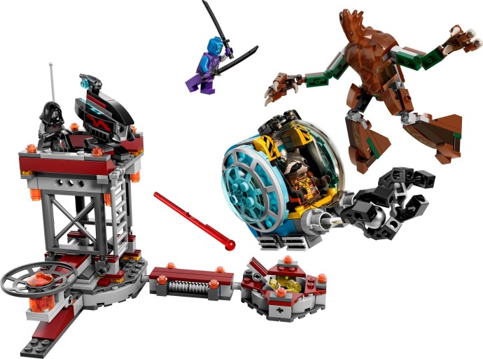 LEGO 76020 Super Heroes Ucieczka z bazy Knowhere klocki lego LEGO 76020 Super Heroes Ucieczka z bazy Knowhere