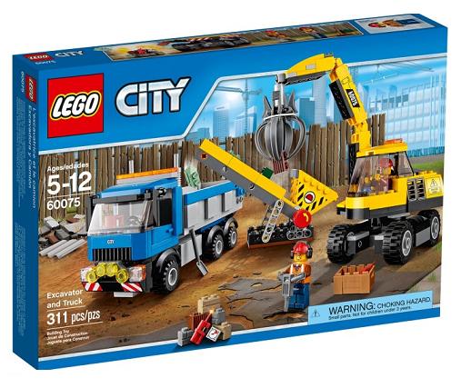 LEGO 60075 City Koparka i ciężarówka
