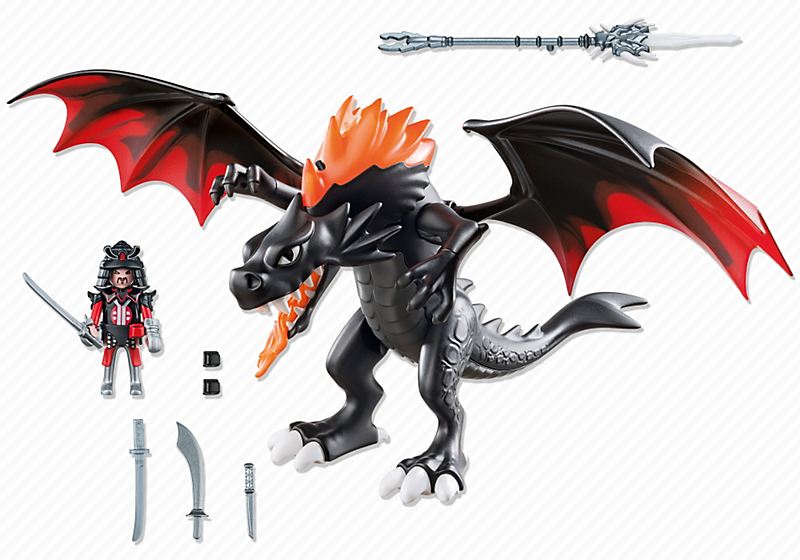 PLAYMOBIL 5482 Olbrzymi waleczny smok ziejący ogniem LED