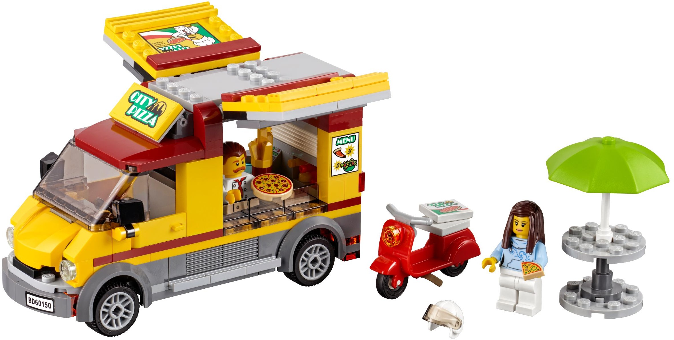 LEGO 60150 City Foodtruck z pizza