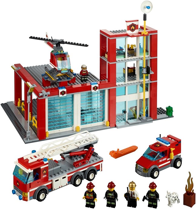 LEGO City 60004 Remiza strażacki klocki LEGO LEGO City 60004 Remiza strażacki