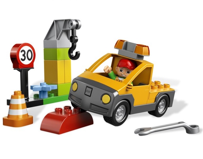 LEGO Duplo 6146 Samchód Holowniczy klocki lego LEGO Duplo 6146 Samchód Holowniczy