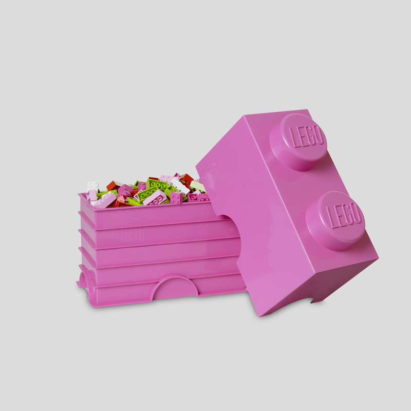 LEGO Pojemnik na klocki 2 różowy LEGO Pojemnik na klocki 2 różowy