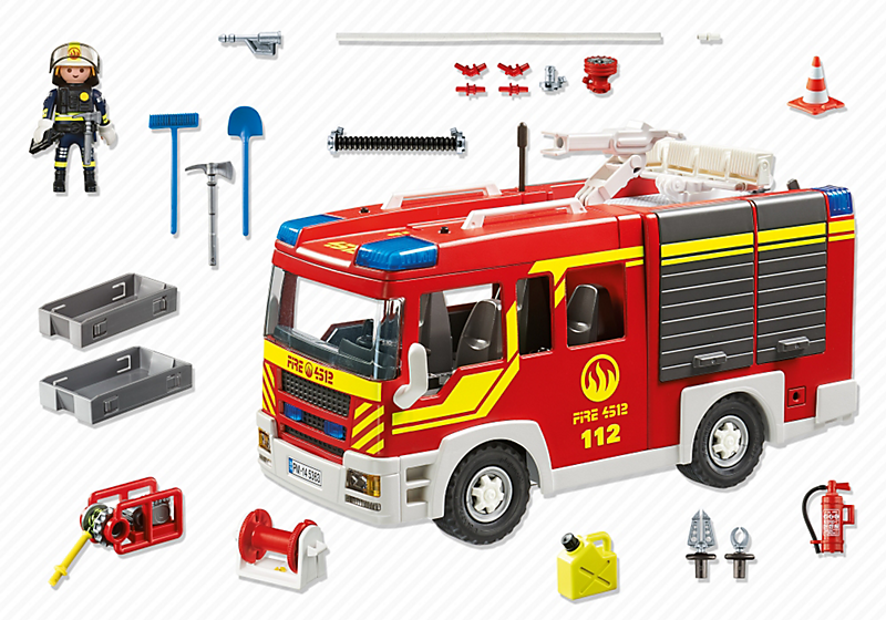 PLAYMOBIL 5363 Samochód strażacki ze światłem i dźwiękiem