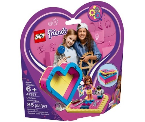 LEGO ® 41357 Pudełko w kształcie serca Olivii
