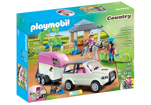 PLAYMOBIL 5667 Stajnia z przewozem dla konia