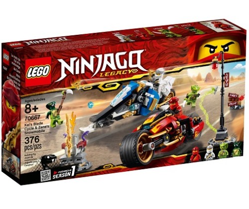 LEGO ® Ninjago 70667 Motocykl Kaia i skuter Zane'a