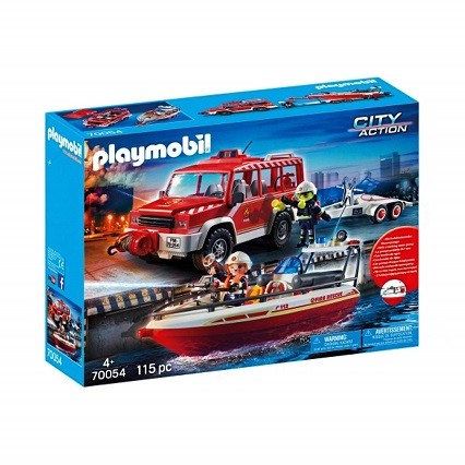 PLAYMOBIL 70054 Samochód strażacki z łodzią strażacką