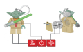 LEGO ® KE122 Latarka Yoda