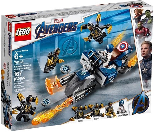 LEGO ® 76123 Kapitan Ameryka: atak Outriderów