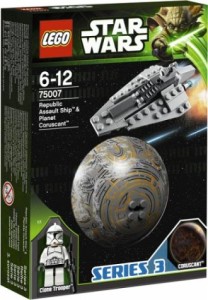LEGO 75007 Star Wars Rebublic Assault Ship & Planet Coruscant