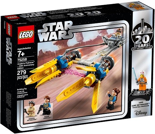 LEGO ® 75258 Ścigacz Anakina - Edycja rocznicowa