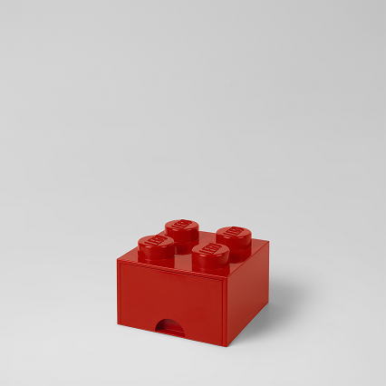 LEGO ® Pojemnik 4 szuflada czerwony