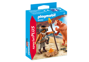 PLAYMOBIL 9442 Neandertalczyk z tygrysem szablozębnym