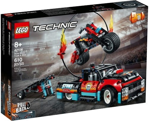 LEGO ® 42106 TECHNIC Furgonetka i motocykl kaskaderski