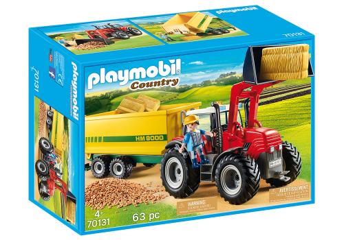 PLAYMOBIL 70131 Duży traktor z przyczepą