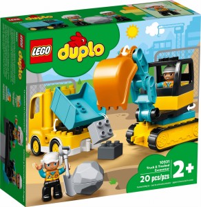 LEGO ® 10931 DUPLO Ciężarówka i koparka gąsienicowa