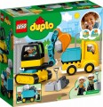 LEGO ® 10931 DUPLO Ciężarówka i koparka gąsienicowa