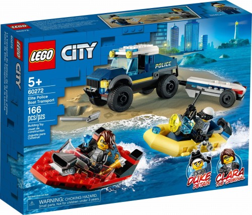 LEGO ® 60272 CITY Transport łodzi policji specjalnej