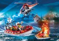 PLAYMOBIL 70335 Straż pożarna z łodzią i helikopterem
