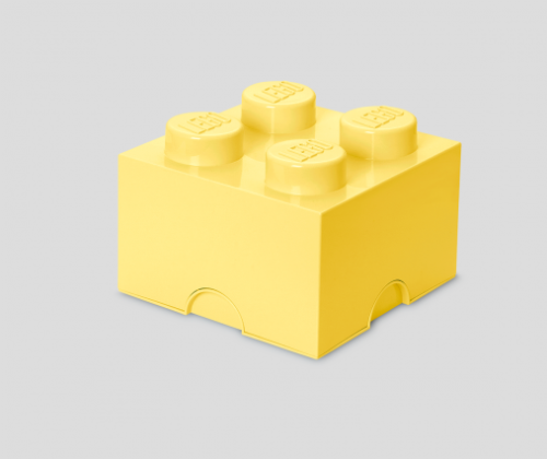 LEGO Pojemnik na klocki 4 pastelowy żółty