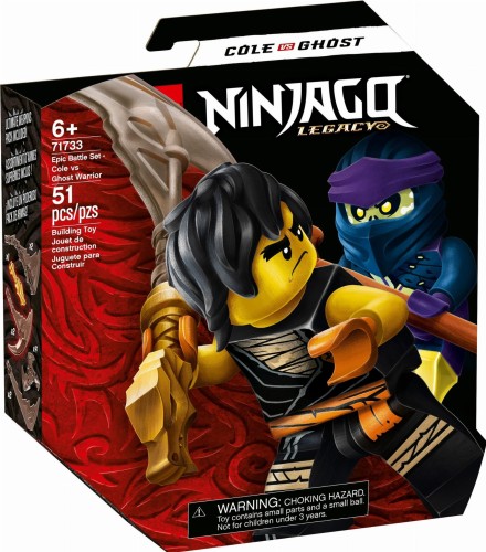 LEGO ® 71733 Ninjago Epicki zestaw bojowy-Cole kontra Wojownik-Duch