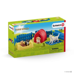 SCHLEICH 42480 Szczeniaki z posłaniem
