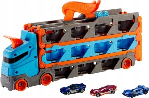 HOT WHEELS TRANSPORTER AUTEK TORY WYŚCIGOWE +3AUTA