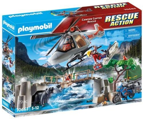 PLAYMOBIL 70663 CITY ACTION Misja śmigłowca w kanionie