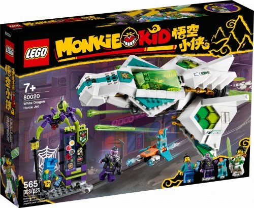 LEGO ® 80020 MONKIE KID Odrzutowiec Biały Smok
