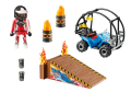 PLAYMOBIL 70820 Starter Pack Pokaz kaskaderski z quadem i płonącą rampą