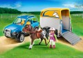 PLAYMOBIL 5223 Samochód z przyczepą dla konia