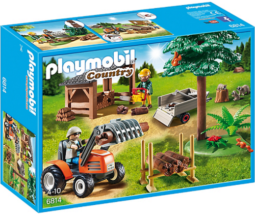  PLAYMOBIL 6814 Drwal z traktorem