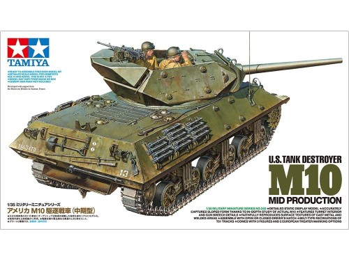 TAMIYA 35350 U.S. TANK DESTROYER M10 MID PRODUCTION