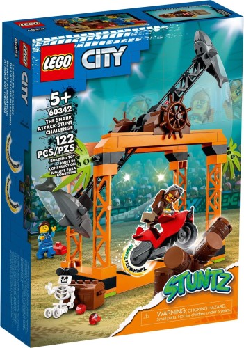 LEGO ® 60342 CITY Wyzwanie kaskaderskie: atak rekina