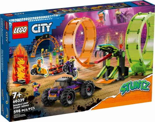 LEGO ® 60339 CITY Kaskaderska arena z dwoma pętlami