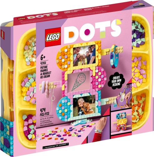 LEGO ® 41956 DOTS Ramki na zdjęcia w kształcie lodów i bransoletka