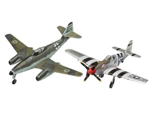 REVELL 63711 Messerschmitt Me262 & P-51B Mustang Combat Set - Model Set