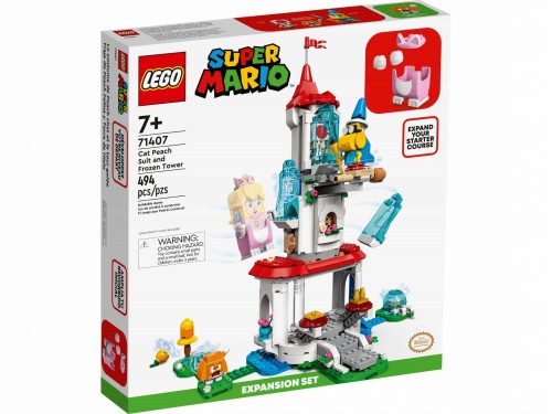LEGO ® 71407 SUPER MARIO Cat Peach i lodowa wieża - zestaw rozszerzający